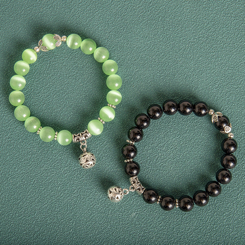 Zenora Emerald Forest Cat’s Eye Energy Bracelet – Healing & Harmony Edition