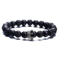 Zenora™  Natural Agate Volcanic Lava Stone Bracelet - Discipline. Focus. Silent Power.