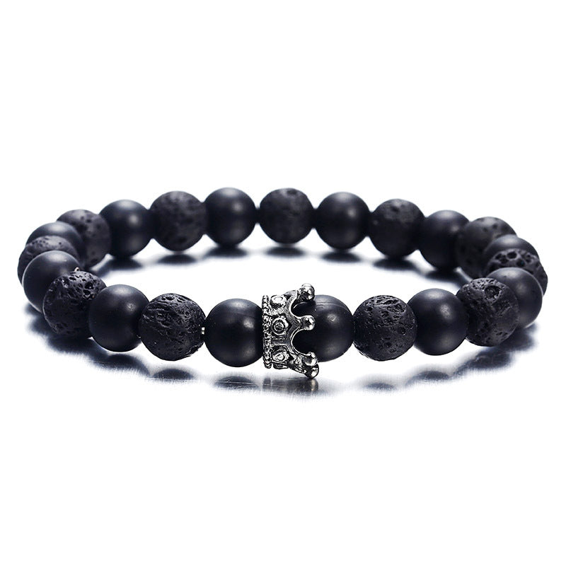 Zenora™  Natural Agate Volcanic Lava Stone Bracelet - Discipline. Focus. Silent Power.