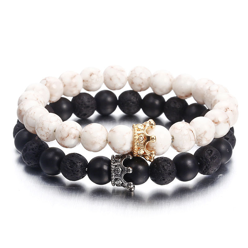 Zenora™  Natural Agate Volcanic Lava Stone Bracelet - Discipline. Focus. Silent Power.