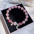 Zenora Pink Moonlight Energy Bracelet – Moon & Star Edition