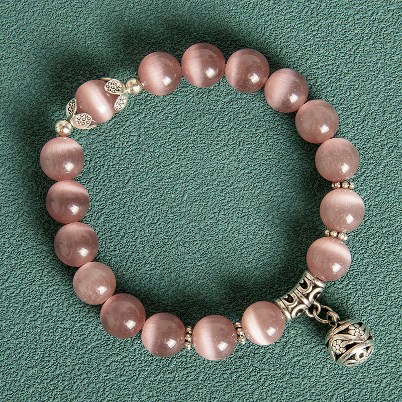 Zenora Pink Cat’s Eye Energy Bracelet – Love & Positive Energy Edition